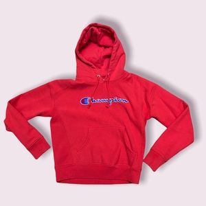 Champion Reverse Weave Red Hoodie
